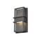 Z-Lite Eclipse 2 Light Outdoor Wall Sconce, Black And Seedy 577S-BK-LED - alternate 2